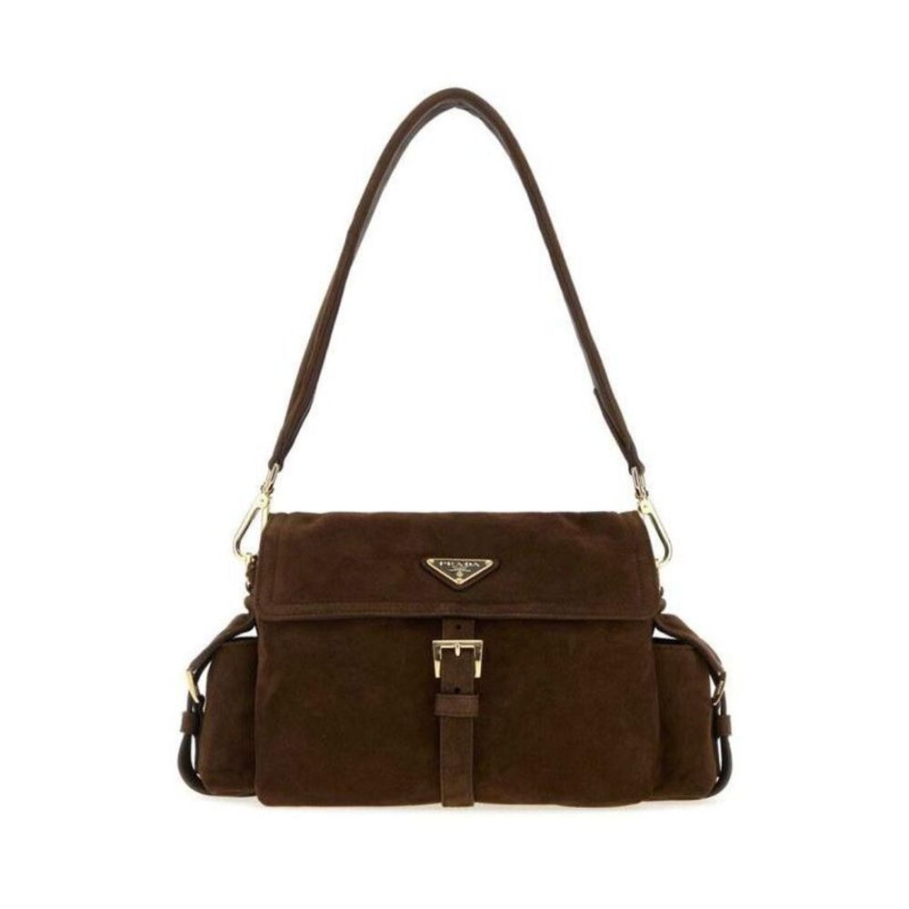 Explore Medium Suede Shoulder Bag